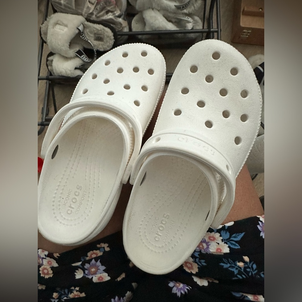 White Crocs
